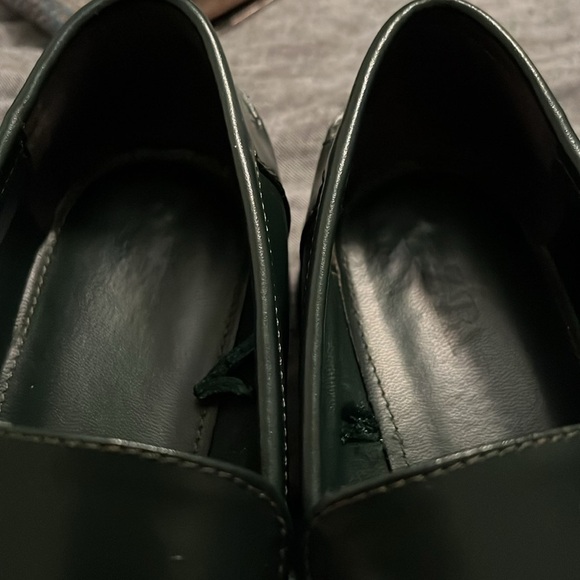ZARA loafers shoes platform dark green in size 37 - Picture 12 of 14